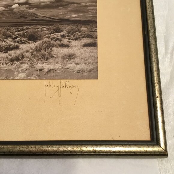 Vintage signed Robley Johnson photograph "Desert Sky" framed - Picture 12 of 14
